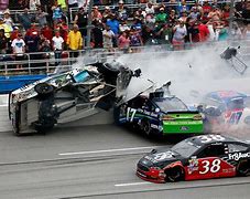 Image result for NASCAR Damged Car