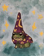 Image result for Frog with Wizard Hat Drawing