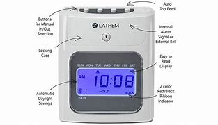 Image result for Lathem Time Clock Model 400E