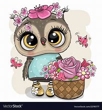 Image result for Baby Girl Owl Cartoon