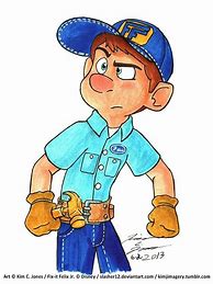 Image result for Fix-it Felix Jr. Art