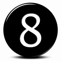 Image result for Number 8 Icon Black PNG