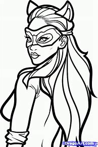 Image result for Catwoman Outline