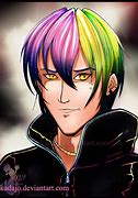 Image result for Anime Boy Rainbow Hair