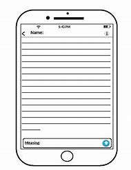 Image result for Blank iPhone Text Template