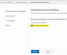 Image result for Advertiser Identity Verification Microsoft