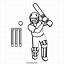Image result for Sketch of Cricket Bat