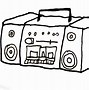 Image result for Boombox Radio Drawing
