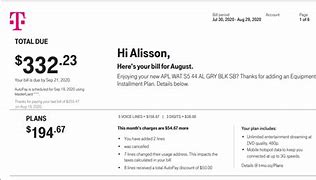 Image result for My T-Mobile Bill