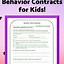 Image result for Free Printable Behavior Contracts