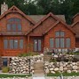 Image result for Log Cabin with Brown Metal Roof