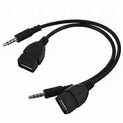 Image result for USB Male to Aux Female