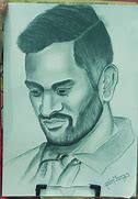 Image result for MS Dhoni Pencil Sketch