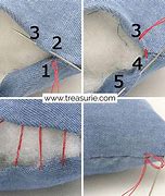 Image result for How to Sew a Hole in a Shirt