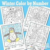Image result for Color by Number Adult Winter