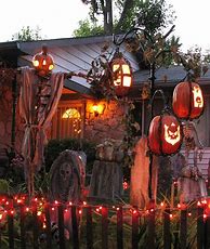 Image result for Outside Halloween Decorating Ideas