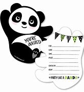 Image result for Panda Baby Shower Invitations