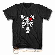 Image result for Halloween Skeleton T-Shirt