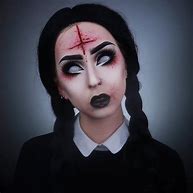 Image result for Scary Wednesday Makeup