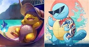 Image result for Gen 1 Pokemon Artwork