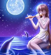 Image result for Anime Girl Playing Flute