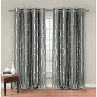 Image result for Grey and Silver Curtains