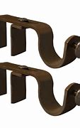 Image result for Clip On Curtain Rod Brackets