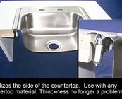 Image result for Stainless Steel Sink Mounting Clips
