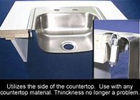 Image result for Stainless Steel Sink Mounting Clips