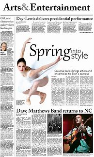 Image result for Entertainment Section in Newspaper