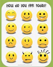 Image result for Printable Smiley Faces Emotions