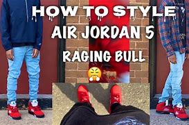 Image result for jordans v raging bulls outfit