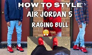 Image result for Jordan Retro 5 Raging Bull