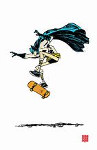 Image result for Joker Skateboarding Over Batman