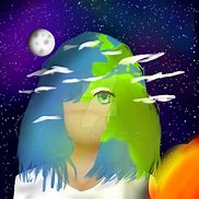 Image result for Earth Chan Thicc Fan Art