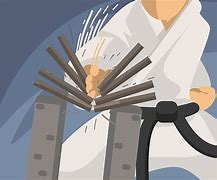 Image result for Brick Karate Chop Siluett