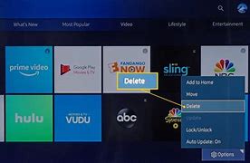 Image result for Samsung Smart TV Delete Apps