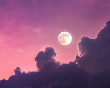 Image result for Night Sky Moon Real Purple