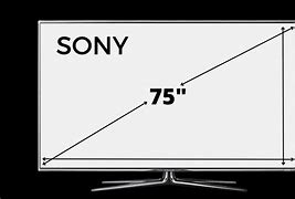Image result for 75 Inch TV Overall Dimensions