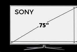 Image result for 75 Inch TV Width