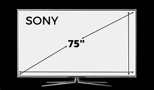 Image result for 75 Inch TV Dimensions in Inches