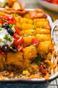 Image result for Meatless Tater Tot Casserole