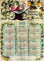 Image result for 1976 Calendar in the Kitchen