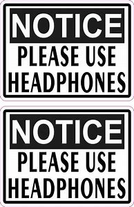 Image result for Headphones Are Available Signs