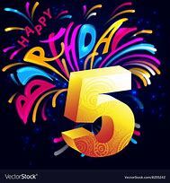 Image result for Happy Birthday Number 5