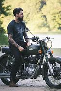 Image result for Man with Royal Enfield
