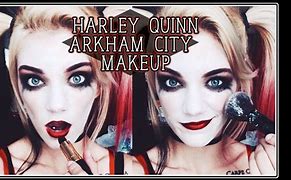Image result for Arkham City Makeup Harley Quinn
