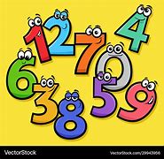 Image result for Colouring Images of Cartoon Numbers