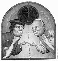Image result for Martin Luther Vs. the Pope Cartoon