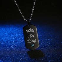 Image result for His Queen Her King Magnetic Chain